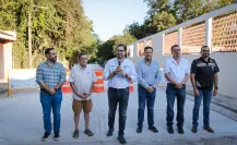 David de la Peña entrega recién remodelada calle Francisco Rodríguez