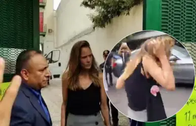 VIDEO | Agreden a "Lady Racista" al salir de audiencia en juzgados de la CDMX