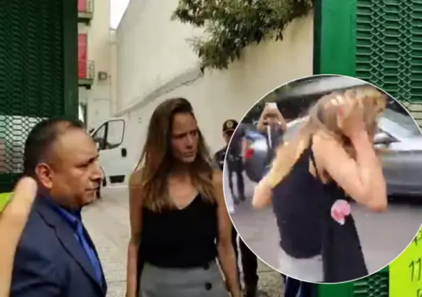 VIDEO | Agreden a "Lady Racista" al salir de audiencia en juzgados de la CDMX