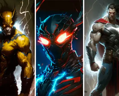 Así se vería la fusión entre personajes de Marvel y DC, según la Inteligencia Artificial