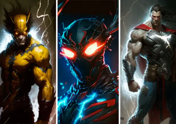 Así se vería la fusión entre personajes de Marvel y DC, según la Inteligencia Artificial
