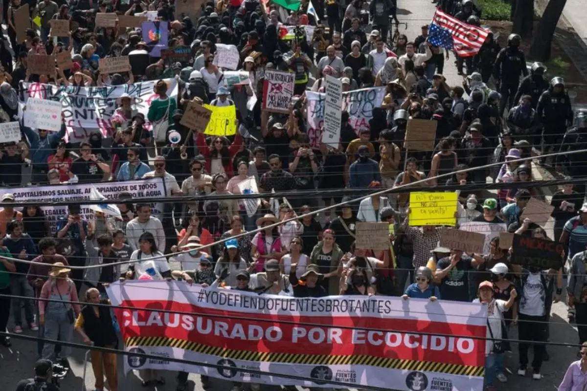 Marcha contra la gentrificación CDMX. Foto: IG (@antigentrificacion.mx)