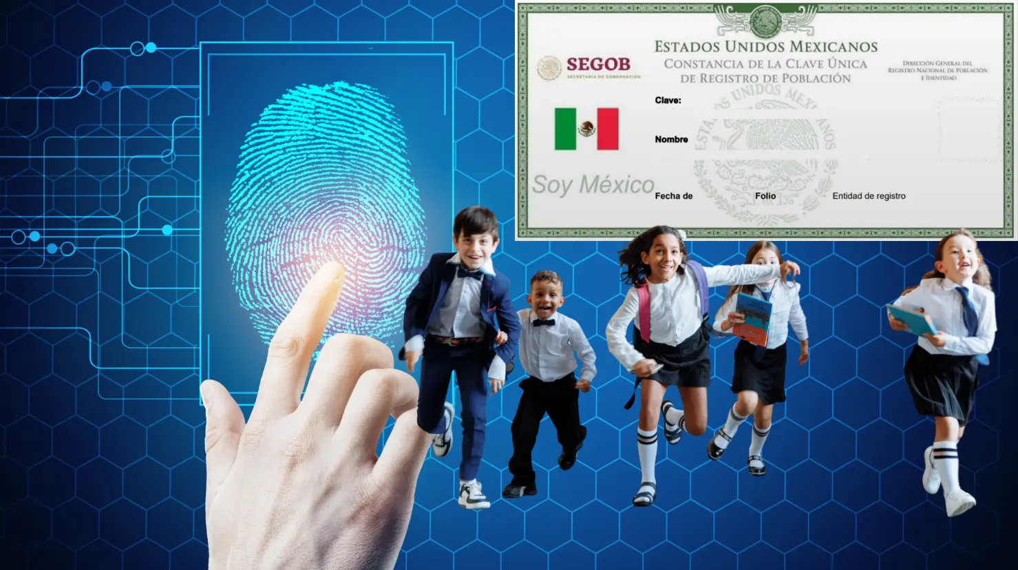 ¿Será obligatorio el CURP biométrico en el ciclo escolar 2025-2026? Foto: Canva