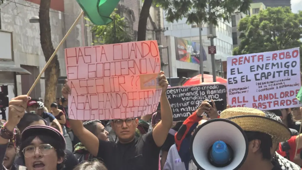 Tercera marcha contra la gentrificación en CDMX: manifestantes exigen freno a desalojos y regular renta