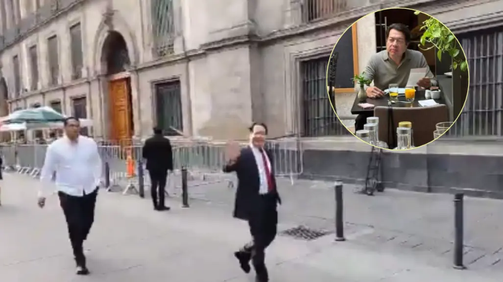Mario Delgado evita hablar sobre sus vacaciones en Europa