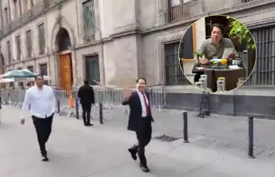 Mario Delgado evita hablar sobre sus vacaciones en Europa