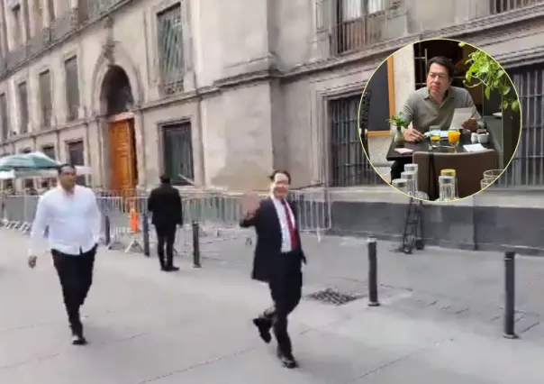 Mario Delgado evita hablar sobre sus vacaciones en Europa