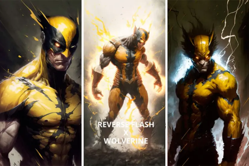 Así se vería la fusión entre Wolverine y Reverse Flash, según la Inteligencia Artificial. Foto: Reimagining Films