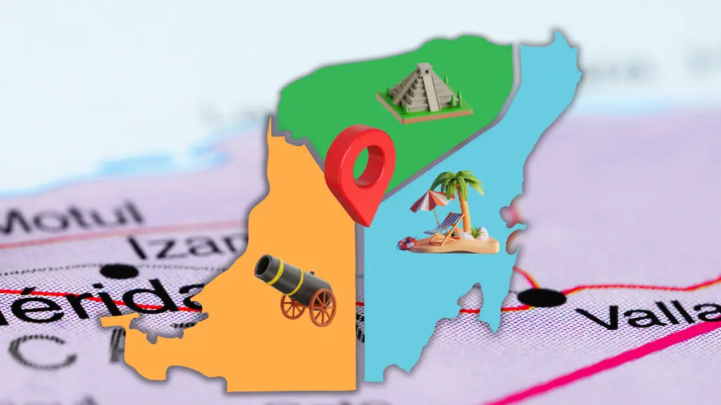 Este es el punto exacto donde se unen los 3 estados de la península de Yucatán
