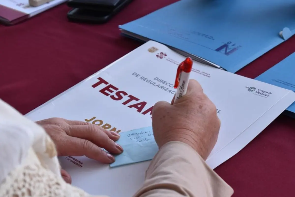 Testamento en CDMX. Foto: Gobierno de la Ciudad de México