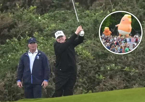 Donald Trump inicia su gira oficial por Escocia en medio de protestas