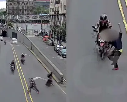VIDEO | Hombre es atropellado por motociclista en CDMX; termina en el hospital