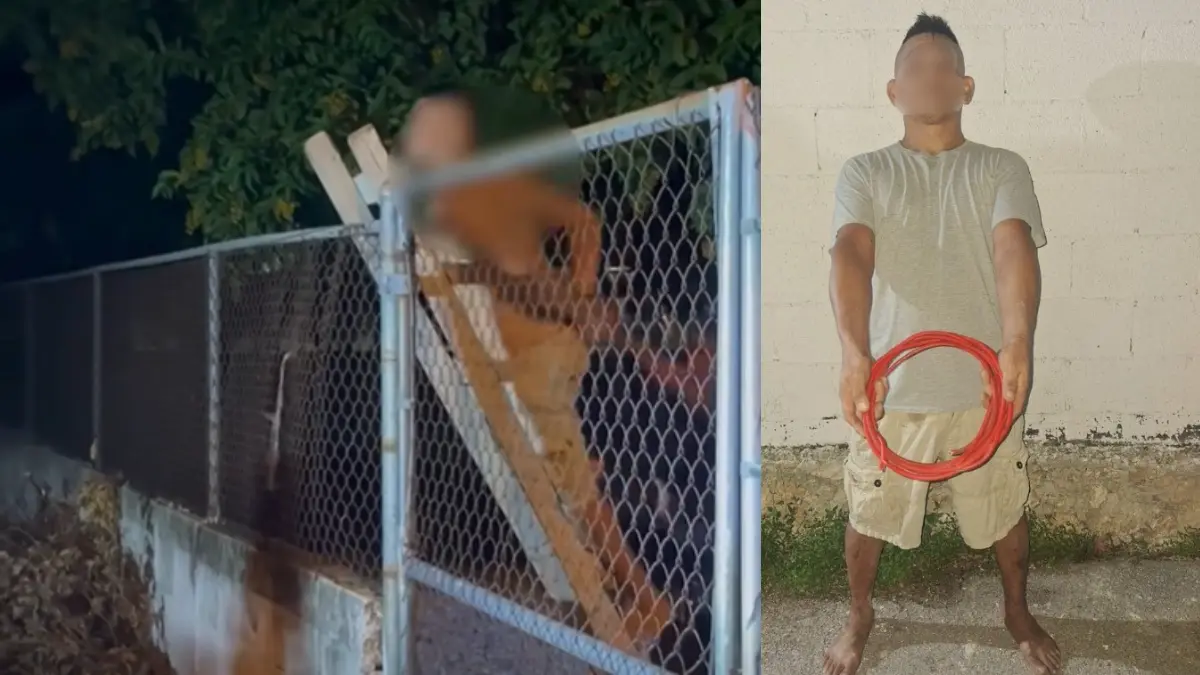 El sujeto fue detenido gracias a un reporte ciudadano Foto: SSP Yucatán/POSTA