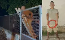 Cae ladrón de cableado eléctrico en una escuela primaria de Mérida
