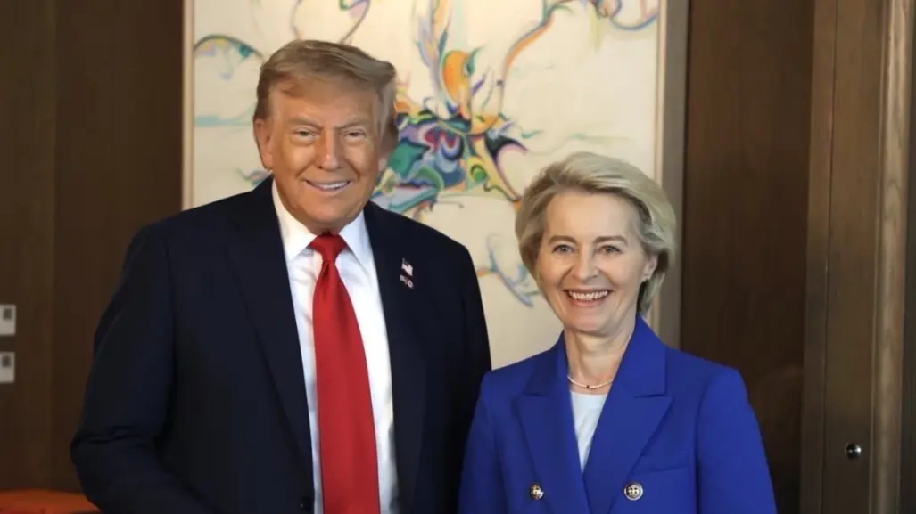 Donald Trump y Ursula von der Leyen se reúnen en Escocia para negociar un acuerdo comercial