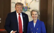 Donald Trump y Ursula von der Leyen se reúnen en Escocia para negociar un acuerdo comercial