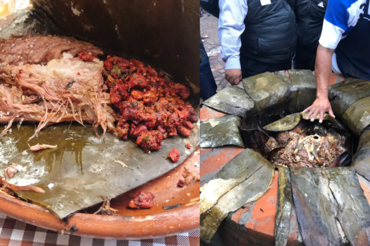 Platillo mexicano de barbacoa. Foto: X (@esamorramemama, @EdomexTurismo)