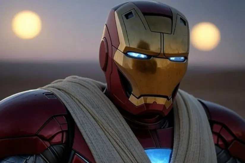 La fusión entre Iron Man y Luke Skywalker podría redefinir lo que entendemos como héroe en el mundo del cine. Foto: Grok