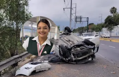 Conoce a la enfermera del IMSS que ayudó a un hombre herido por volcadura en Monterrey