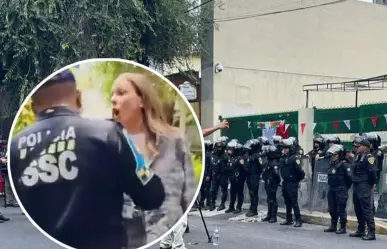 "Lady Racista" asiste a audiencia en juzgados de CDMX con fuerte operativo de seguridad