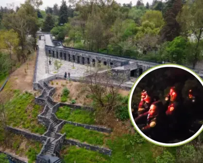 SSC de CDMX rescata a cuatro menores que cayeron a una barranca en Chapultepec