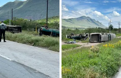 Muere una persona y otra resulta herida tras volcadura sobre la Saltillo-Torreón