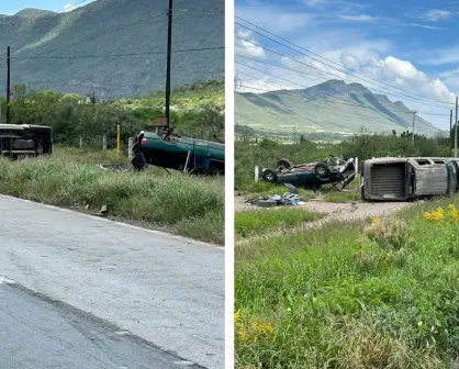 Muere una persona y otra resulta herida tras volcadura sobre la Saltillo-Torreón