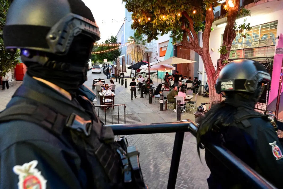 Policía estatal de Sinaloa patrullando Culiacán. Foto: X (@sspsinaloa1)