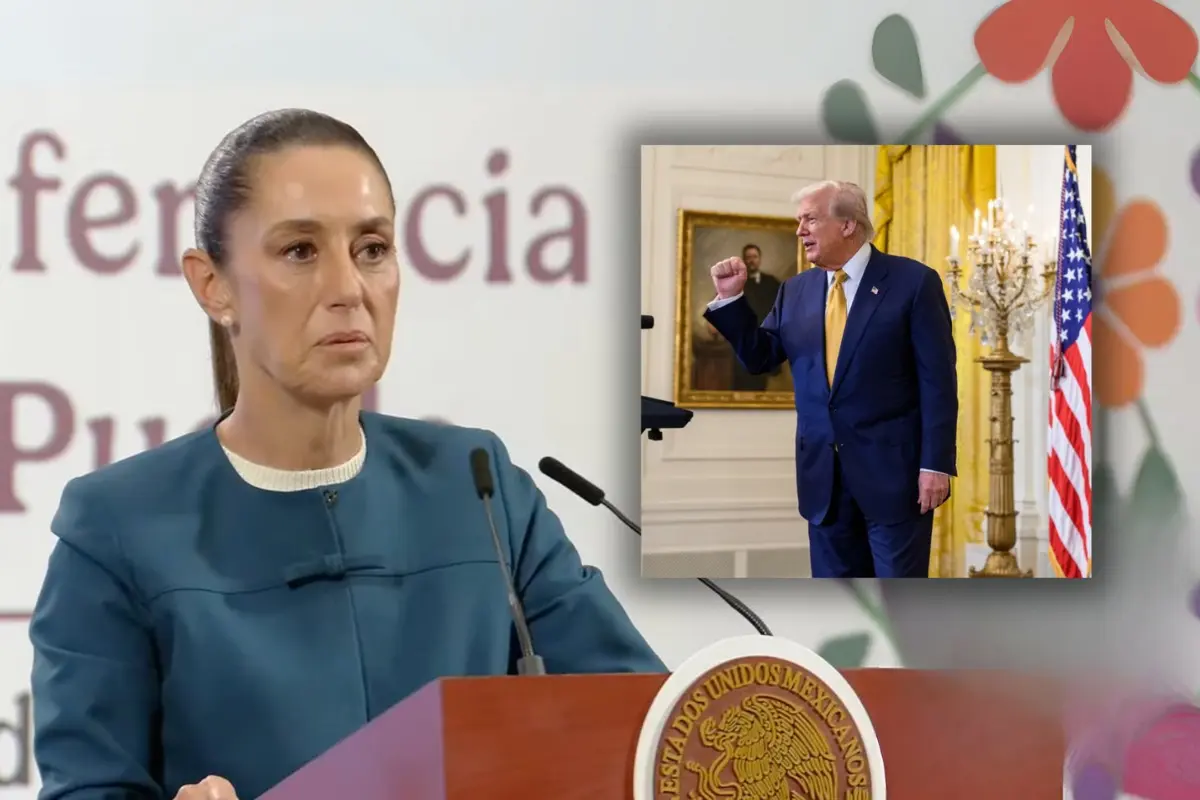Claudia Sheinbaum y Donald Trump. Foto:  FB (The White House) / Captura de pantalla ( @ClaudiaSheinbaumP)