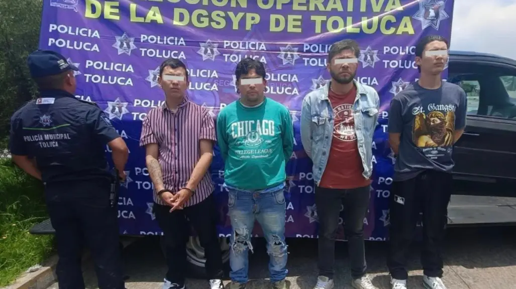 Capturan en Toluca a colombianos que extorsionaban con el método "gota a gota" en Edomex
