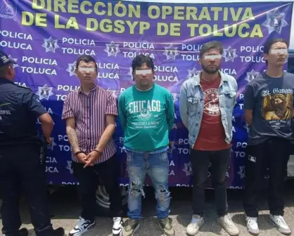 Capturan en Toluca a colombianos que extorsionaban con el método "gota a gota" en Edomex