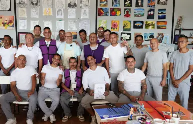 Del encierro al arte: internos del CERESO 1 de Apodaca participan en taller de pintura