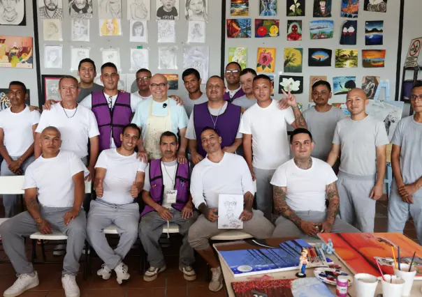 Del encierro al arte: internos del CERESO 1 de Apodaca participan en taller de pintura