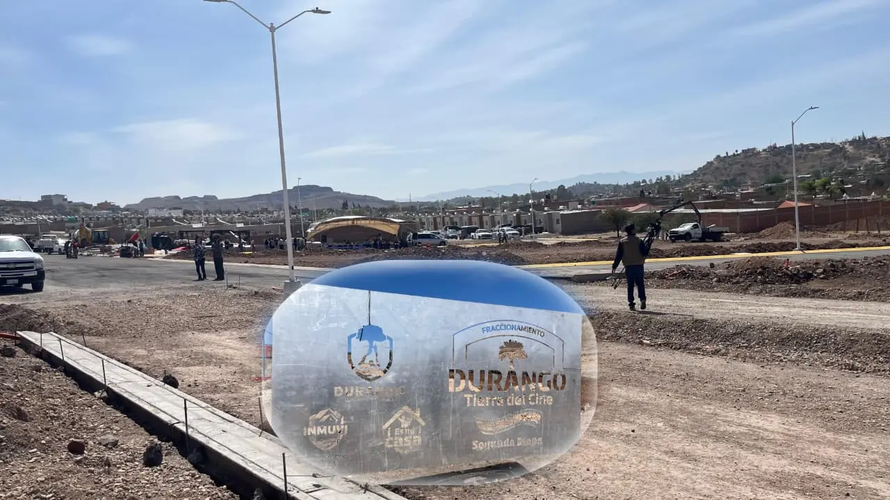 Foto: Jesús Carrillo | Fraccionamiento Durango, Tierra del Cine cuenta ya con un porcentaje alto de avance.