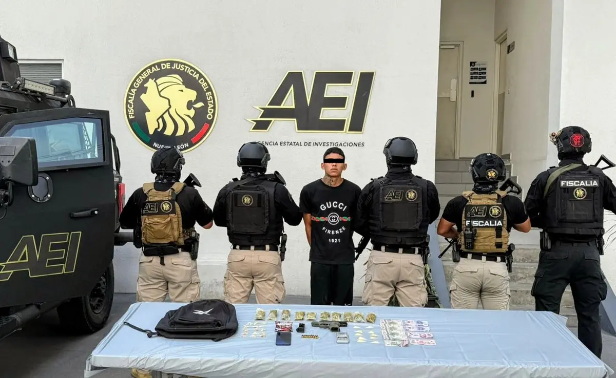Cae presunto homicida en Juárez; portaba arma y drogas al momento del arresto. Foto: AEI