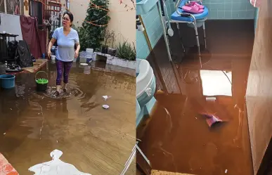 Fuga de agua inunda viviendas en San Juan de Aragón; acusan omisión de autoridades