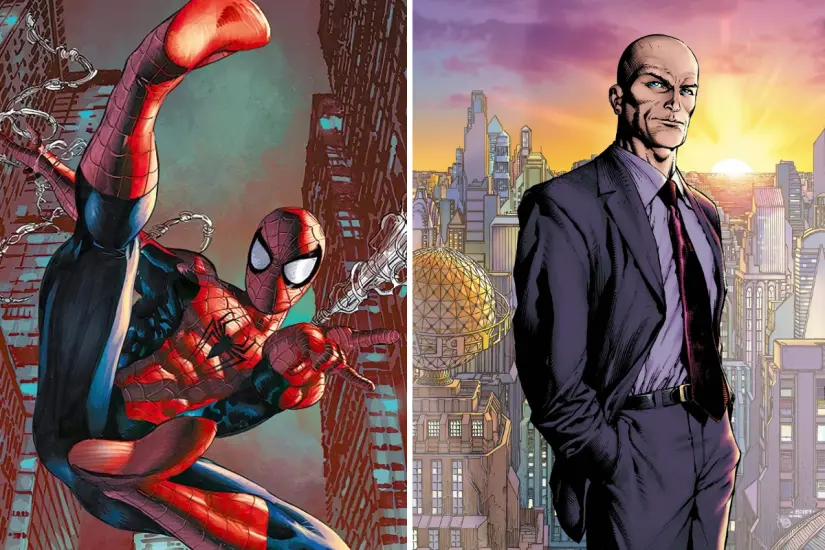 Descubre cómo la inteligencia artificial transforma a Spider-Man y Lex Luthor en una fusión asombrosa que desafía los universos superheroicos. Foto: Marvel / DC