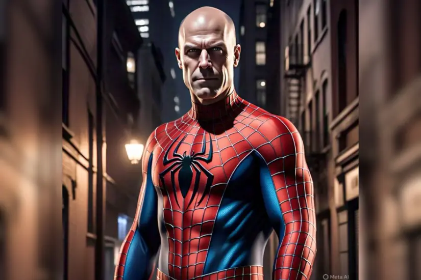 La fusión entre Spider-Man y Lex Luthor, imaginada por la inteligencia artificial, invita a explorar nuevas dimensiones en los superhéroes. Foto: Meta AI