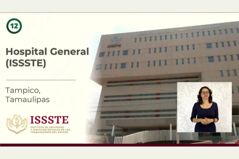 Hospital General del ISSSTE en Tampico | Foto: gobierno de México