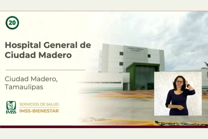 Hospital General del IMSS-Bienestar en Ciudad Madero | Foto: gobierno de México