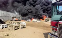 Sorprende otro incendio en La Paz; se trata de una tarimas en un rancho