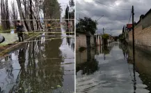 Lluvias en CDMX provocan desbordamiento de canal e inundan calles en Tláhuac