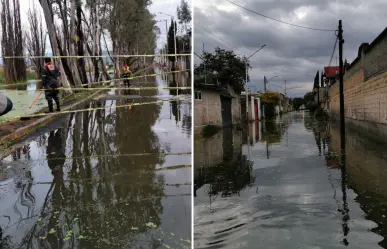 Lluvias en CDMX provocan desbordamiento de canal e inundan calles en Tláhuac