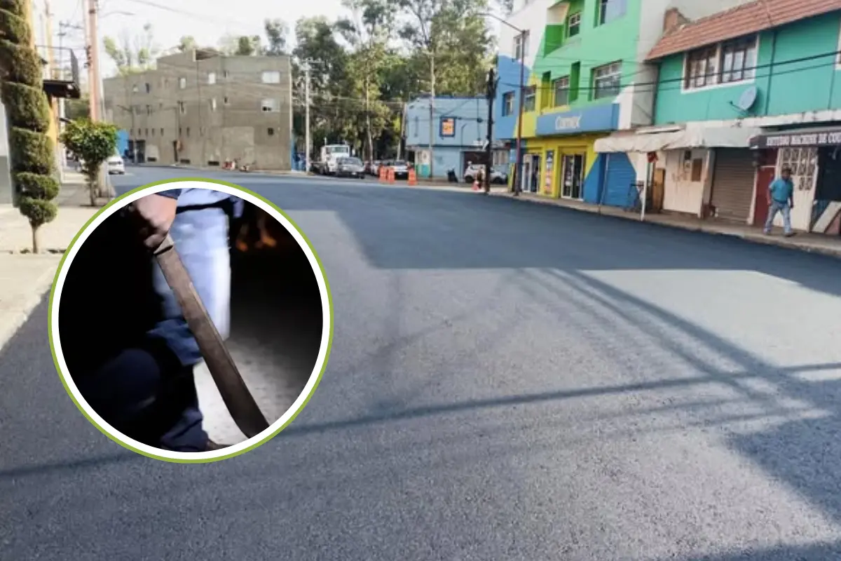 Calle de Azcapotzalco y machete. Foto: Google maps | Canva