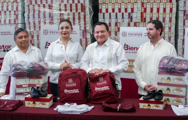 Gobierno de Yucatán entrega  útiles escolares como parte  del programa  "Bienestar en tu Escuela"