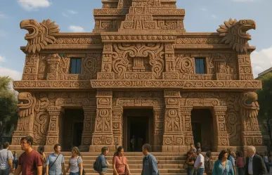 Así luciría la alcaldía Cuauhtémoc de CDMX con estilo azteca en vez de europeo, según la IA