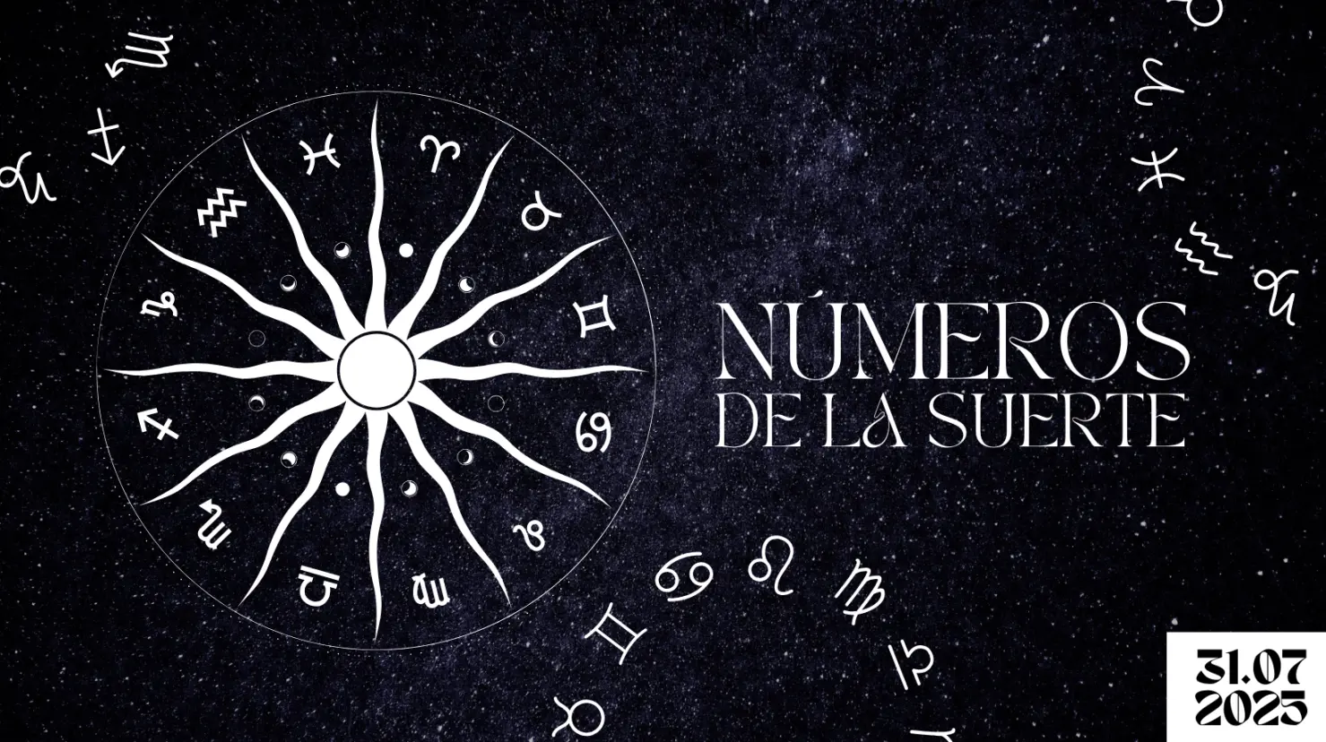 Estos son los números de la suerte para cada signo zodiacal este 31 de julio. Foto: Canva.