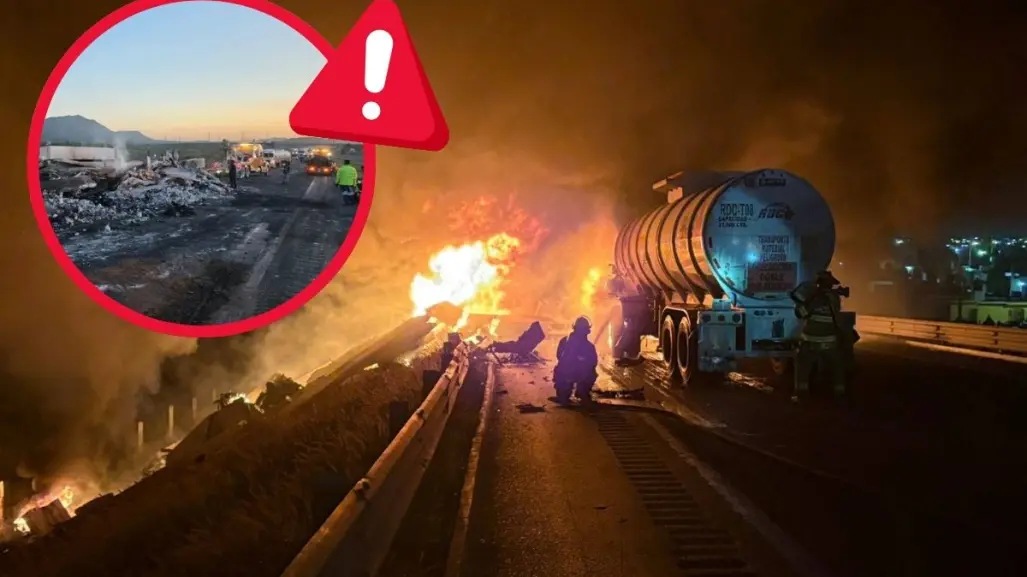 Choque en libramiento Norponiente de Coahuila: ¿qué provocó el incendio que calcinó a dos personas?