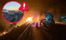 Choque en libramiento Norponiente de Coahuila: ¿qué provocó el incendio que calcinó a dos personas?
