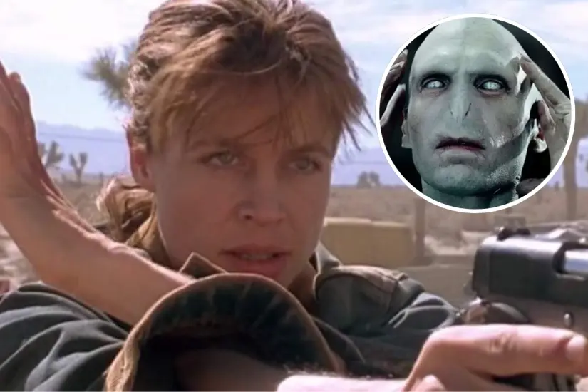 En un cruce inesperado, la inteligencia artificial une a Sarah Connor y Voldemort en una imagen fascinante y poderosa. Foto: Canva